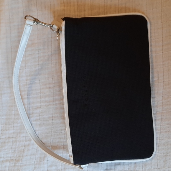 Vintage  y2k black with white accent Calvin Klein mini purse clutch - Picture 4 of 5